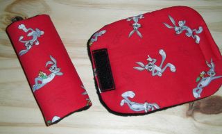 Baby Bugs Bunny Fabric Car Seat Pram Buggy Harness Cover Belt Pads 