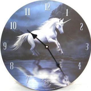   Stokes MOONLIGHT UNICORN Mystical Wall Clock 34cm dia Gorgeous Gift