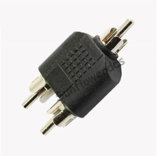   Audio Splitter Convetter Adapter 1 RCA Male to 2 RCA Male Pulg DVD TV