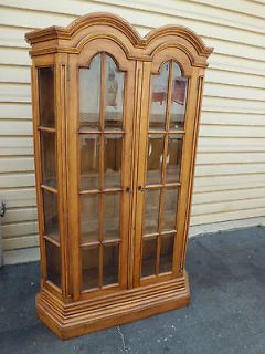50662 Large China Cabinet Curio with Beveled Glass Door s