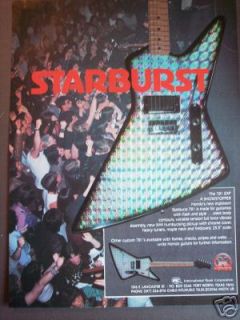 1983 vintage Ad HONDO Starburst 781 electric guitar