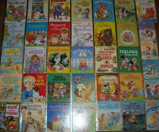 Lot of A Little Golden Book Books   Various Mix late 1970s to 1980s