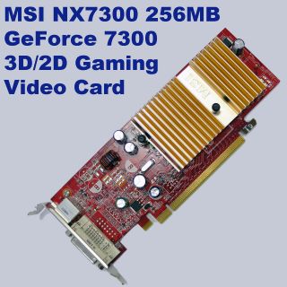   NX7300 256MB Low Profile PCI Express DVI TV Out Video Graphics Card