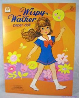 Vintage 1976 Uneeda Wispy Walker Paper Doll New/Uncut