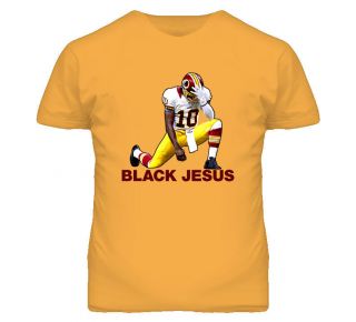 RG3 Robert Griffin III Black Jesus Washington Football T Shirt