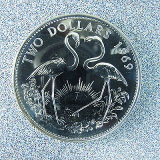 Beautiful 1969, Mirror Finish Silver, Bahama Islands, Flamingo Two 