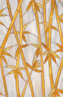 WHITE DANDELIONS Stained Glass Window Film 17 3/4X 6 ft.