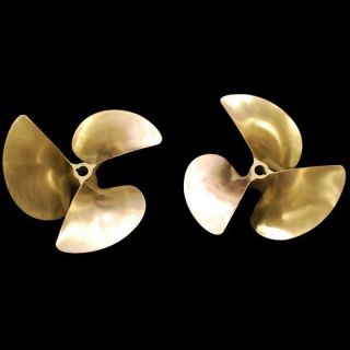   NIBRAL 22 in X 23 p 3 BLADE BOAT PROPELLER SET RH AND LH PROPELLERS
