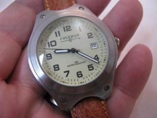   to read Dial,Stainless Case,Bwn Leather Band MENS WATCH,424 L@@K