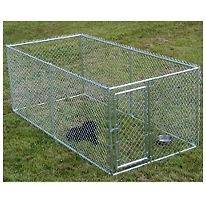   CHAIN LINK 4x10x5 DOG KENNEL PET PEN FENCE OUTDOOR NEW FREE SHIP