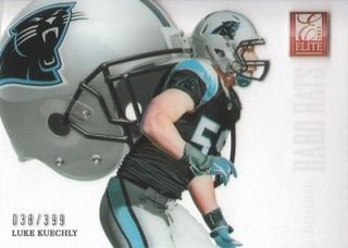 2012 Elite Rookie Hard Hats #61 Luke Kuechly 038/399 Carolina Panthers