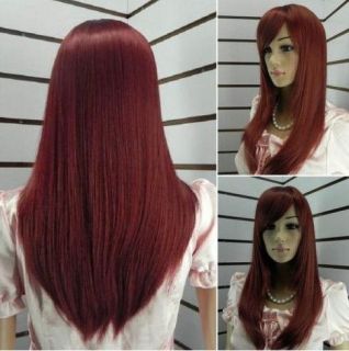 red human hair wigs in Womens Wigs