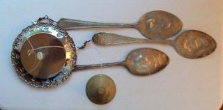 New Hand Crafted Windchime Made of Vintage Silver Spoons and Brass 