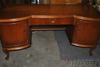 Art Deco Hard Rock Maple Vanity, Writing Desk, Dressing Table 1940s