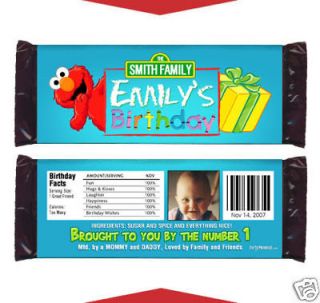 ELMO Birthday Party Favors CANDY WRAPPERS