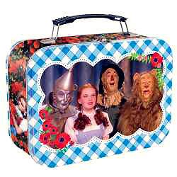 THE WIZARD OF OZ LARGE METAL TIN TOTE / LUNCH BOX NEW