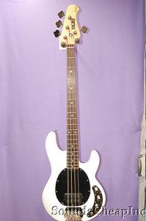 Sterling by Music Man S.U.B. Ray4 Bass Guitar WHITE