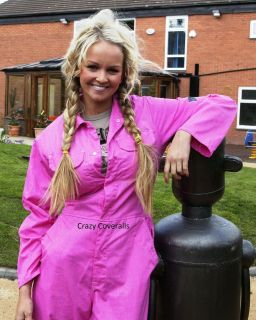 Womens Work Wear Pink Boiler Suit, Overall, Coverall, Pink Clothes