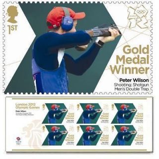   Olympic Stamps Miniature Sheet   Peter Wilson Shooting Shotgun Trap