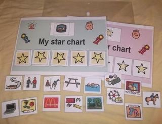 EARN A TREAT STAR REWARD CHART WITH 16 TREAT CARDS ~ AUTISM 