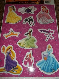 New Disney Window Cling Halloween Decorations Princess Rapunzel Ariel 