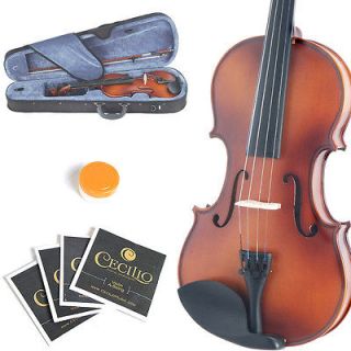 Mendini Size 4/4 MV300 Antique Finish Violin +Extra Strings+Bow+Case