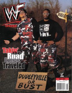   Magazine May 2001 Dudley Boyz Boys Bubba Ray D Von WWE Lot of 1