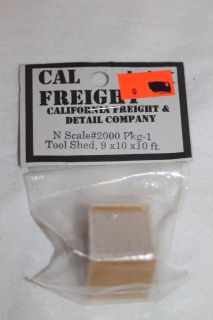 New Call Freight N Scale #2000 Tool Shed, 9 x10 x10 ft 1pc.