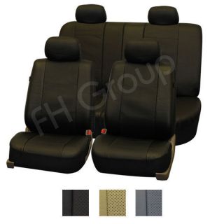 Deluxe Leatherette Seat Covers Airbag Ready & Split Rear W. 4 