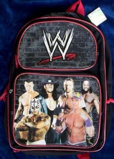 WWE John Cena Rey Mysterio Undertaker NeW Full Size Backpack Book Bag 