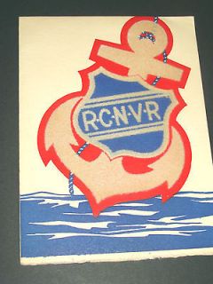 World War II Royal Canadian Naval Volunteer Reserve CHRISTMAS CARD