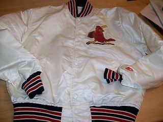 Large VTG 90s St. Louis Cardinals STARTER Satin jacket coat SEWN 