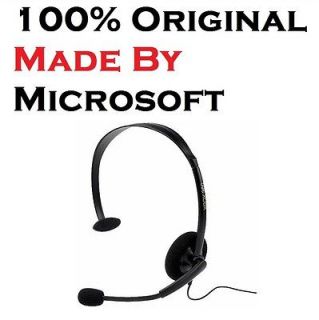 ORIGINAL Microsoft Black Headset XBOX 360 Genuine Authentic elite