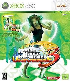 Dance Dance Revolution Universe 3 game dance pad Xbox 360, 2008