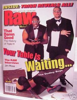 WWF RAW Wrestling Magazine Dudley Boyz Trish Poster HOT