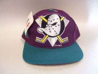   Mighty Ducks Logo Athletics/Disn​ey Embroidered Snapback Hat/Cap NOS