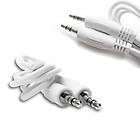   JACK AUX STEREO CABLE CORD IPAD IPHONE 3GS IPOD  CAR ZUNE WHITE