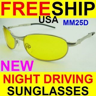   DEFINITION NIGHT DRIVING VISION YELLOW LENS SUN GLASSES FREE SHIP USA