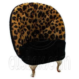Cheetah Jaguar Single Arm Chair 1/6 for Barbie Dolls House Dollhouse 