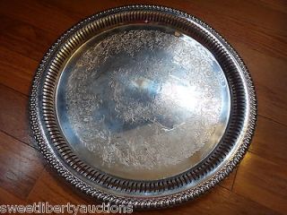 12.5 WEBSTER WILCOX SILVER PIERCED FILIGREE RAISED SIDES TRAY 
