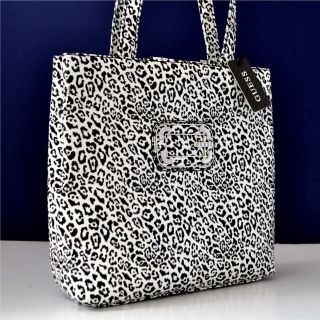 Guess G Logo Purse Hand Bag Satchel Black White Gray Catherine $95 NWT