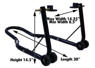 Black Rear Motorcycle Swing Arm Track / Work Stand 2