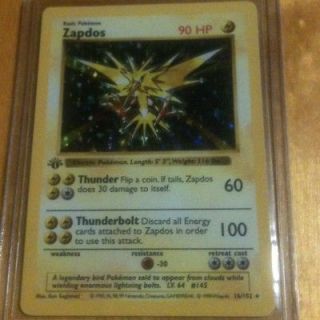 Pokemon Card Zapdos 1st Edition Shadowless (mint)