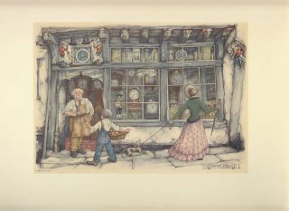 Anton Pieck Nostalgic Clock Shop #5379 Holland Print