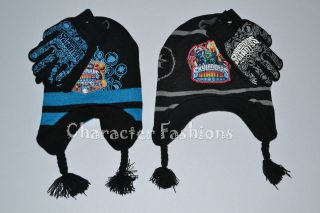 SKYLANDER GIANTS Boys Hat & Glove Set Winter Laplander Cap Beanie