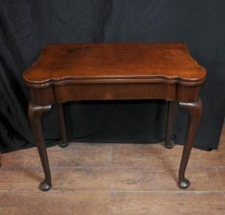 Antique Queen Anne Card Table Mahogany Tables Games
