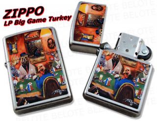 Zippo Linda Picken Big Game Turkey Chrome Lighter 28006