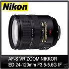 NEW Nikon AF S NIKKOR 24 120mm F4 0G ED VR Zoom Lens