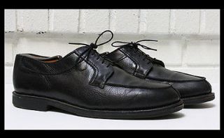 Mens Allen Edmonds Stockbridge Black Split Toe Oxford Blucher Shoes 