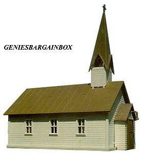 Country Church Building Kit HO 187 Scale New Sealed gbb IHC 4105